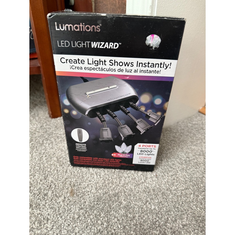 Lumations LED Light Wizard 4 Port Holiday Light Show Controller with Remote
